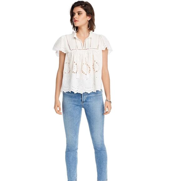 LINI Emelia Eyelet Top Bloomingdales Exclusive Small - Picture 2 of 11